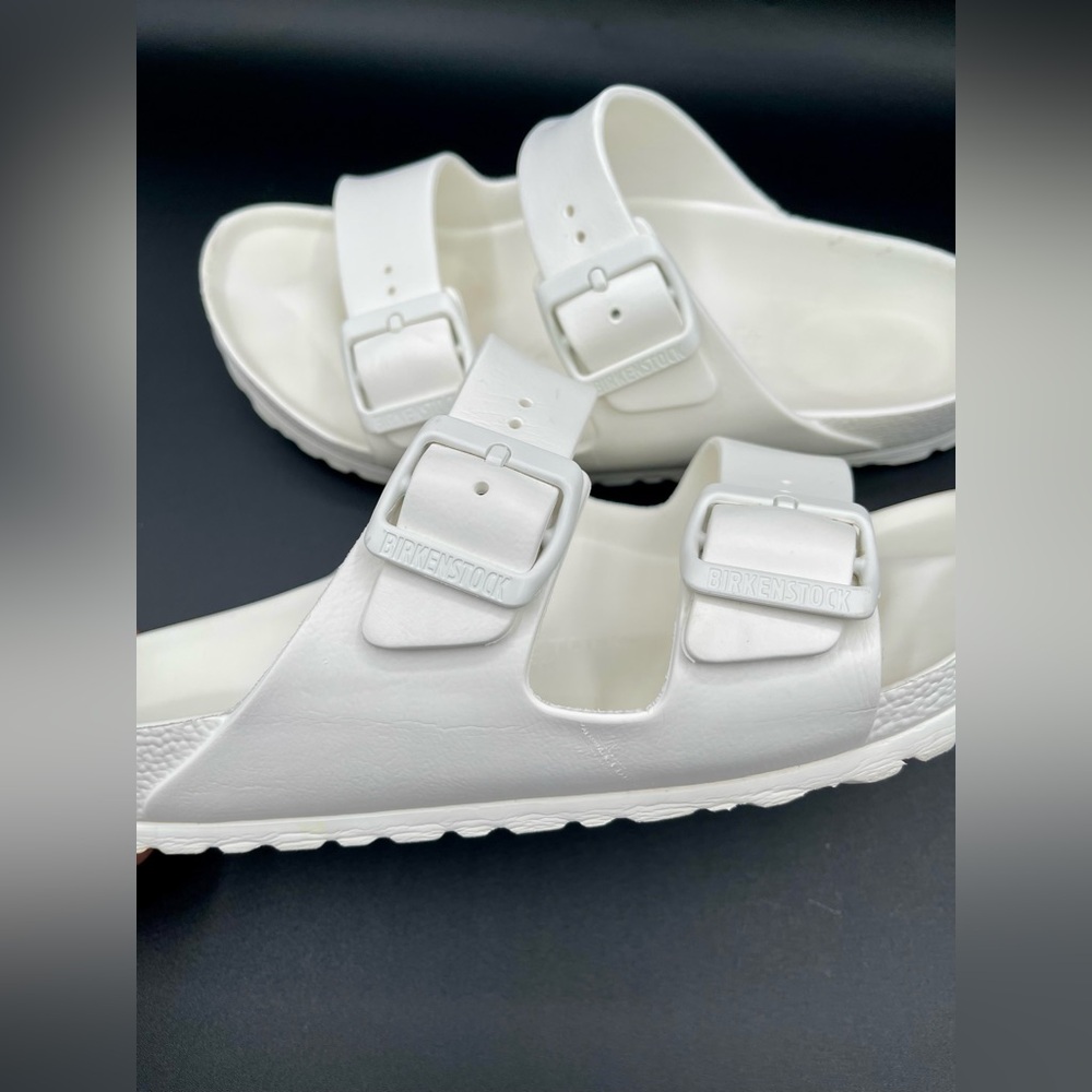 Birkenstock Classic White Double Strap Sandals - Picture 7 of 12